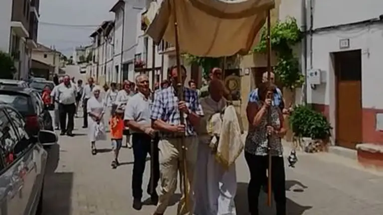Procesión del Corpus Christi en Murieta. Domingo 23 de junio de 2019.