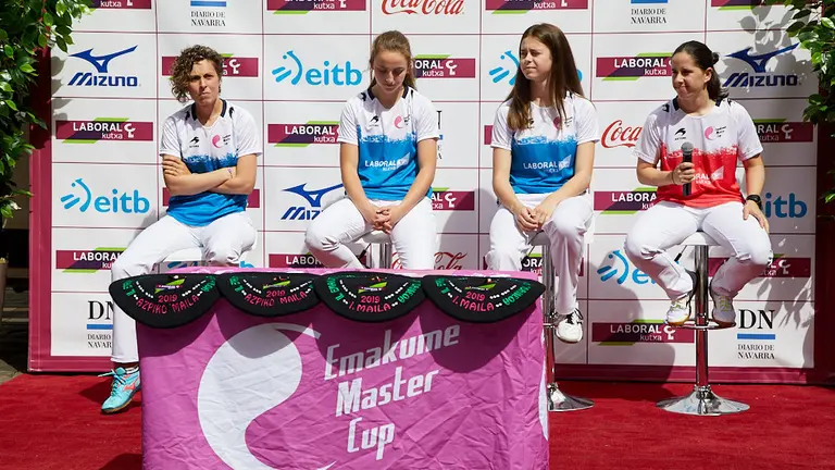 Presentación del Torneo de Pelota Femenino de San Fermín 2019. IÑIGO ALZUGARAY