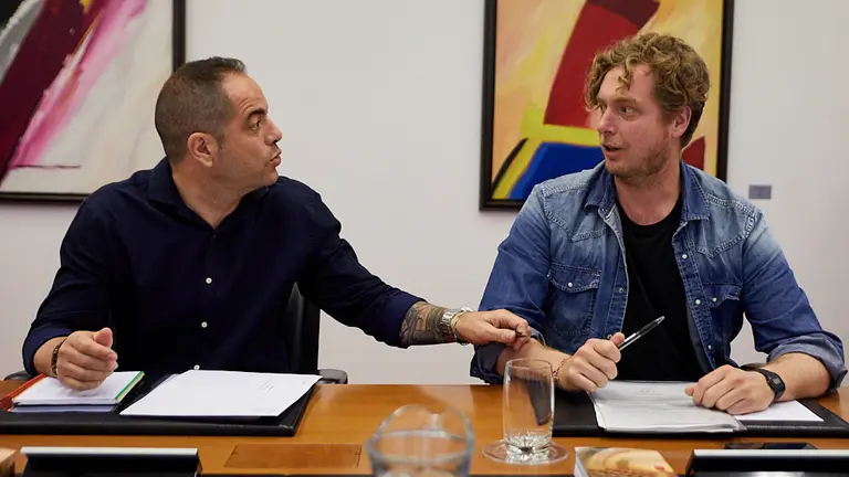 Mesa y Junta de Portavoces del Parlamento de Navarra. IÑIGO ALZUGARAY