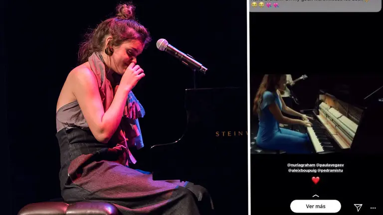La navarra Amaia Romero, en imagen durante uno de sus conciertos con su banda en Pamplona, ha subido a su Instagram un stories en el que se colaba un mensaje privado NAVARRACOM