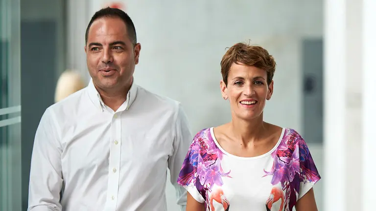 El presidente del Parlamento Foral, Unai Hualde, se reune con EL PSN en su ronda de contactos para la eleccion del presidente de la comunidad. MIGUEL OSÉS