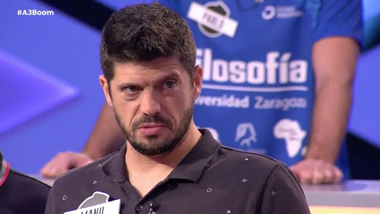 El tafallés Manu Zapata, con cara de sorprendido durante una de las pruebas del programa Boom ANTENA 3