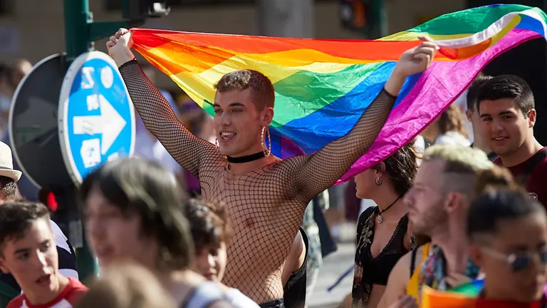 Manifestación en Pamplona con motivo del el Día Internacional del Orgullo LGTB. IÑIGO ALZUGARAY