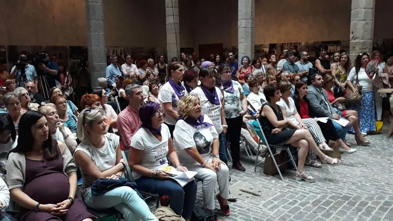 Homenaje a Nagore Laffage en el Palacio del Condestable en el 11º aniversario de su asesinato. EUROPA PRESS