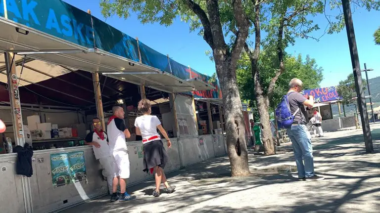 Txoznas en la plaza de los Ajos en Sanfermines (9) NAVARRACOM