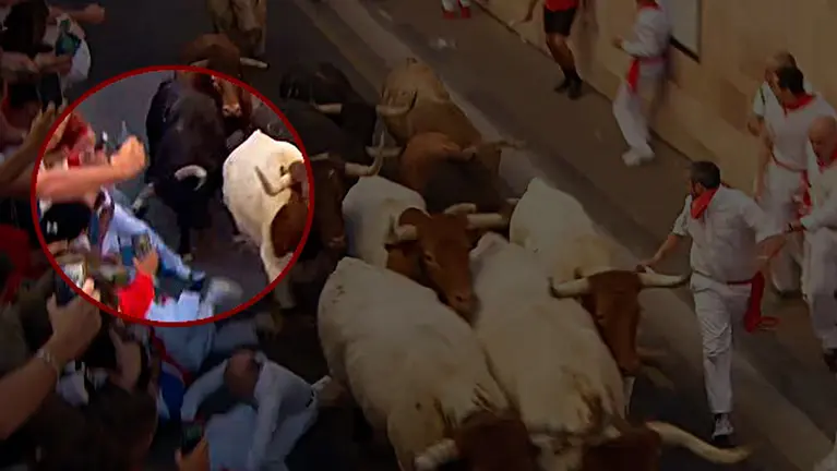 El momento de la cogida en la cuesta de Santo Domingo.jpg