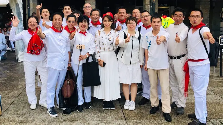 Visitantes chinos SF19 para Destino Navarra