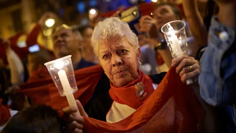 Pobre de mi de las fiestas de sanfermin de 2019. MIGUEL OSÉS