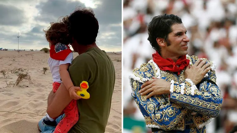 Cayetano Rivera disfruta de su hijo tras su vuelta a casa después de proclamarse triunfador de los Sanfermines con 4 orejas INSTAGRAM ARCHIVO
