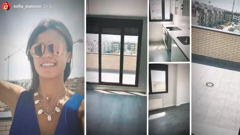 La pamplonesa Sofía Suescun muestra el ático que se ha comprado en una de las nuevas zonas de Madrid INSTAGRAM