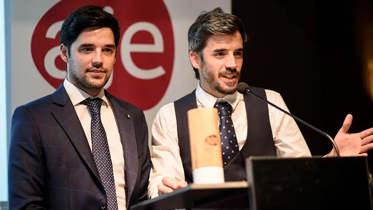 Imagen de los ganadores del premio Joven Empresario del pasado año 2018