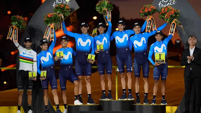 Tour de France 2019 - 106th Edition - 21th stage Rambouillet - Paris 127 km - 28/07/2019 - Movistar Team - photo Nico Vereecken/PN/BettiniPhoto©2019