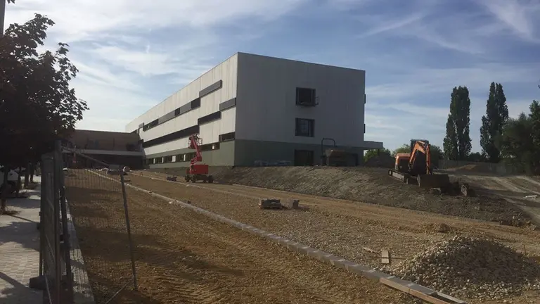 El instituto de Sarriguren durante las obras GOBIERNO DE NAVARRA