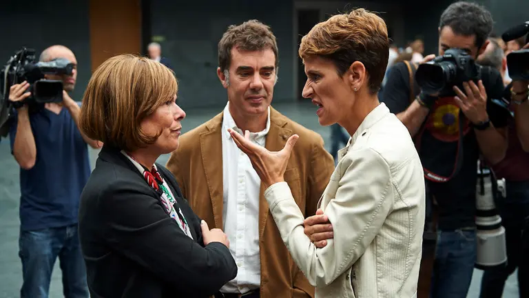 Pleno de investidura de la socialista María Chivite. MIGUEL OSÉS