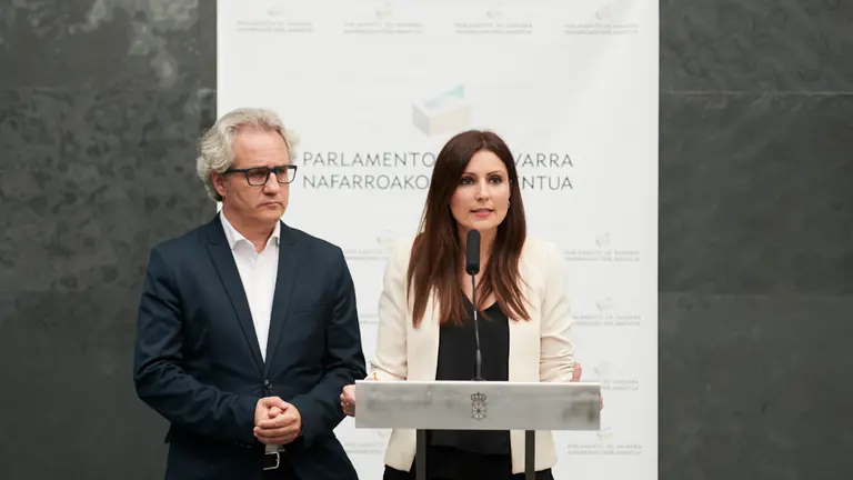 Sesión de investidura de la socialista María Chivite. PABLO LASAOSA 18