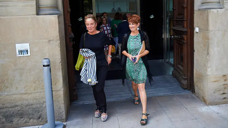 Pleno de investidura de Maria Chivite como presidenta del gobierno foral. MIGUEL OSÉS