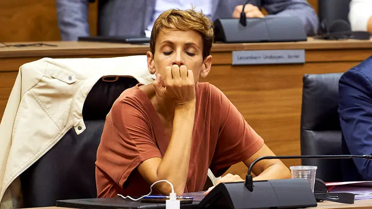 Pleno de investidura de la socialista María Chivite. MIGUEL OSÉS