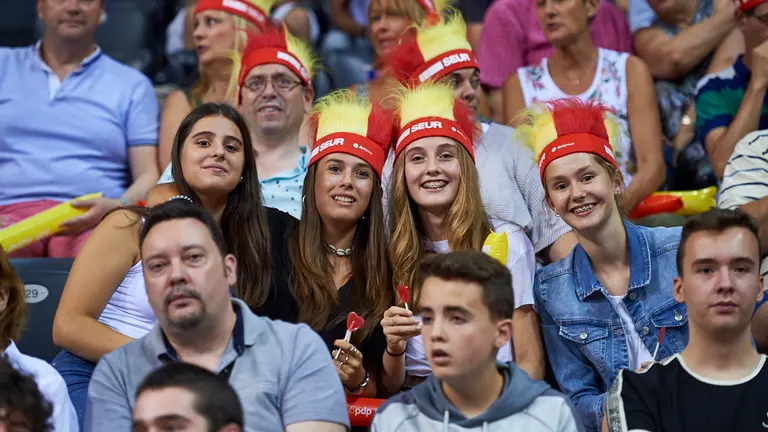 Partido amistoso previo al mundial de baloncesto 2019 entre España y Lituania. Miguel Osés