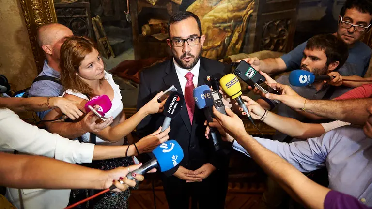 Javier Remírez Apesteguía
Vicepresidente primero y consejero de Presidencia, Igualdad, Función Pública e Interior. MIGUEL OSÉS