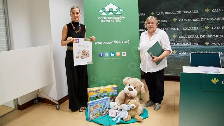 Presentación de la IX campaña solidaria 'Un juguete, una sonrisa', de Caja Rural de Navarra y Nuevo Futuro en 2019. ASOCIACIÓN NAVARRA NUEVO FUTURO