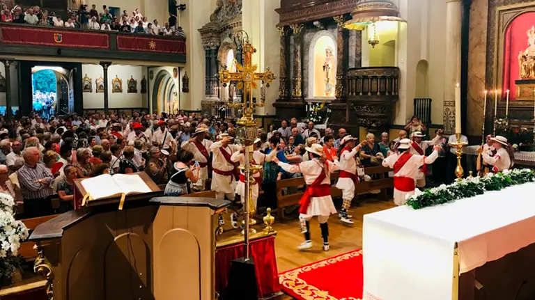 Celebración del Día de San Lorenzo en la iglesia de San Lorenzo de Pamplona CEDIDA