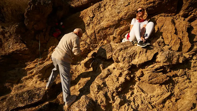 Segundo encierro de las fiestas del Pilón de Falces 2019. PABLO LASAOSA