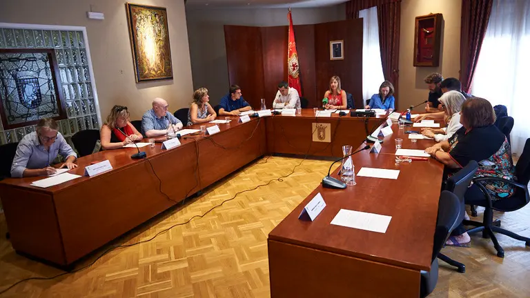 Pleno de dimisión de la alcaldesa de Huarte. MIGUEL OSÉS
