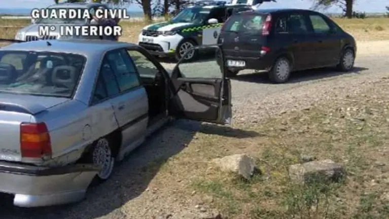 La Guardia Civil atiende una salida de vía en Santacara GUARDIA CIVIL