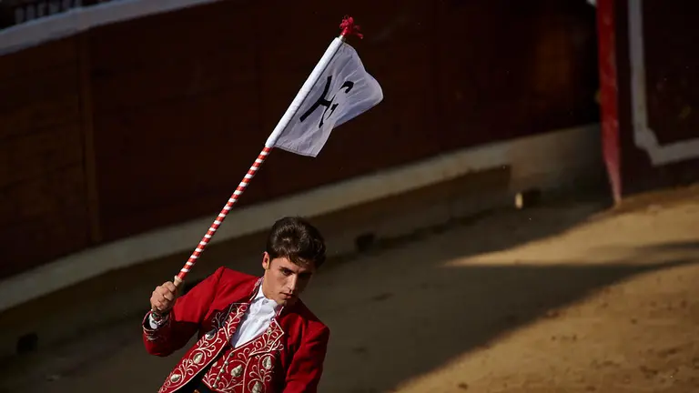 Última corrida de la feria de Tafalla de 2019 con la ganadería de Rosa Rodrigues para los rejones de Guillermo Hermoso de Mendoza y los toros de Buenavista para los diestros Joaquín Galdós y Filiberto. MIGUEL OSÉS