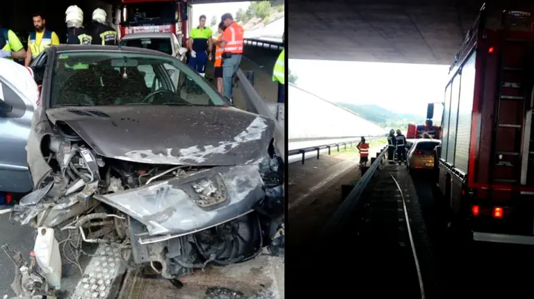 Accidente de tráfico ocurrido en Zizur BOMBEROS DE NAVARRA
