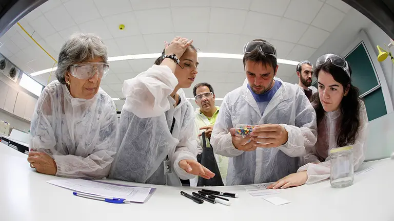 Imagen de un grupo participante en el Scape Room de la UNAV. CEDIDA