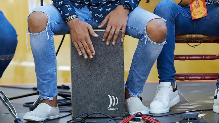 Jam Flamenca en El Bosquecillo de Pamplona dentro del VI Festival Flamenco on Fire. IÑIGO ALZUGARAY