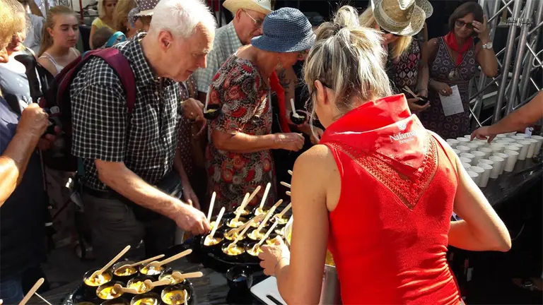 El stand propio de la comunidad Foral en el evento turístico Museumsuferfest en Alemania. EUROPA PRESS