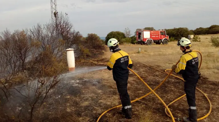 Incendio en el término municipal de Tafalla BOMBEROS DE NAVARRA