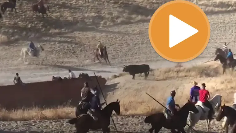 Encierro de Cuéllar(Segovia) donde ha fallecido un hombre de 70 años tras ser corneado PLAYER