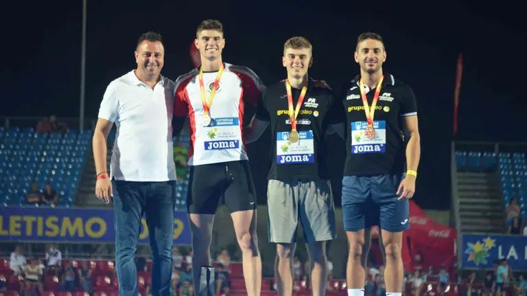 Medallas para Navarra en el campeonato de España de atletismo. Cedida.