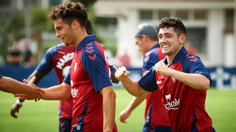 Osasuna Promesas se enfrenta al Valladolid B en el primer partido de la temporada en casa. MIGUEL OSÉS