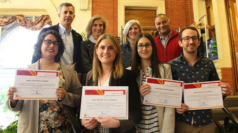 Juardo y premiados del VI Certamen de Casos Clínicos del Colegio de Médicos de Navarra CEDIDA