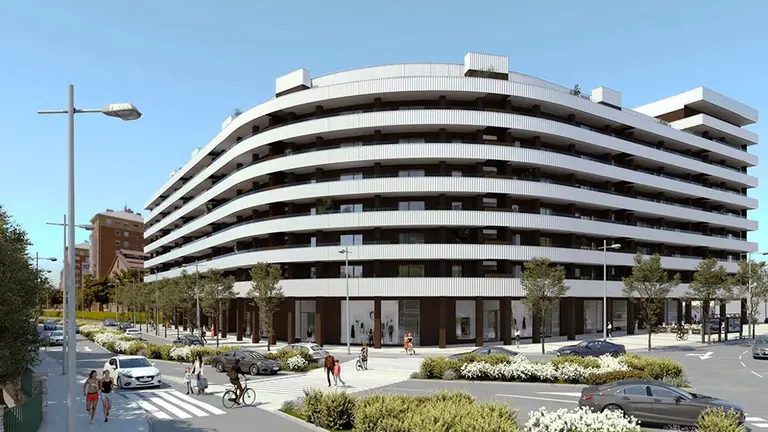 Recreación de cómo quedará la rotonda de Cuatrovientos en Pamplona AVANTESPACIA