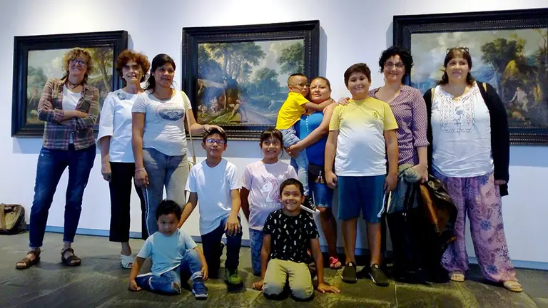 Imagen de la iniciativa &#39;Cuadros animados&#39; en el Museo de Navarra. GOBIERNO DE NAVARRA