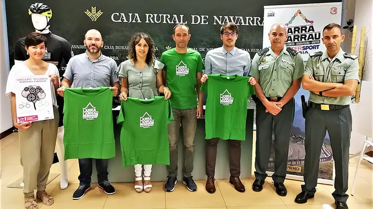 Presentación de la marcha ciloturista Larra - Larrau. Cedida.
