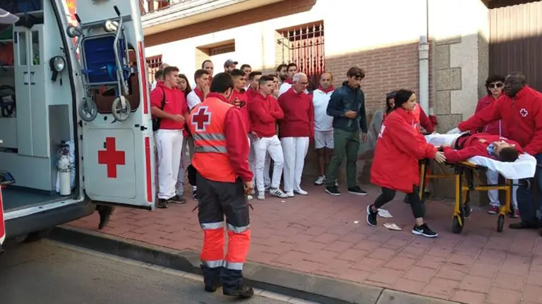 Herido en la suelta de novillos de Milagro POLICÍA FORAL