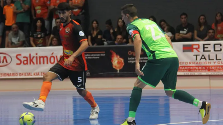 Partido Ribera Navarra - Inter Movistar en Tudela. @RiberaNavarraFS.