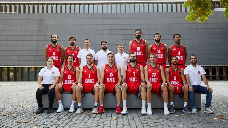 Presentación de la primera plantilla masculina y femenina de Basket Navarra para la temporada 2019/2020. IÑIGO ALZUGARAY