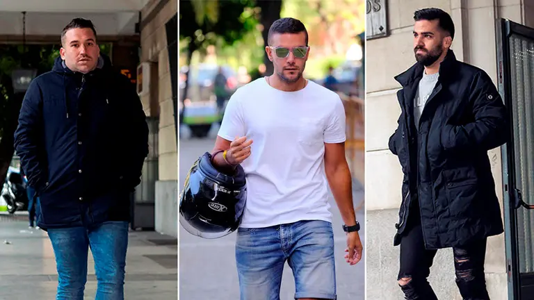 Tres miembros de La Manada (José Ángel Prenda, Ángel Boza y Antonio Manuel Guerrero), condenados por el robo de gafas en San Sebastián EFE