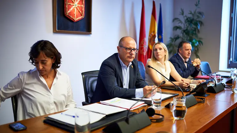 Comisión de Educación del Parlamento de Navarra. Comparecencia del consejero de Educación, Carlos Gimeno, para informar sobre las líneas de actuación de su Departamento. MIGUEL OSÉS