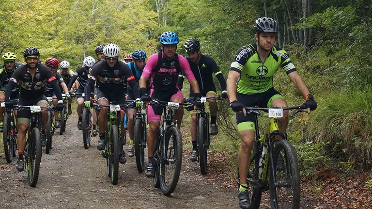Marca cicloturista de la prueba Irati Xtrem BTT. Cedida.