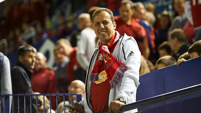 La grada de El Sadar durante el partido contra el VIllarreal. MIGUEL OSÉS