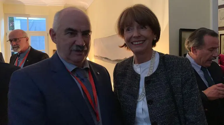 El vicepresidente Jose Mar&iacute;a Aierdi se entrevista con la alcaldesa de Colonia, Henriette Reker GOBIERNO DE NAVARRA