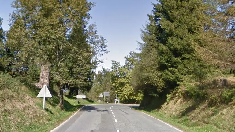 Carretera N-121-B, que va a recibir 780.000 euros para ser arreglada